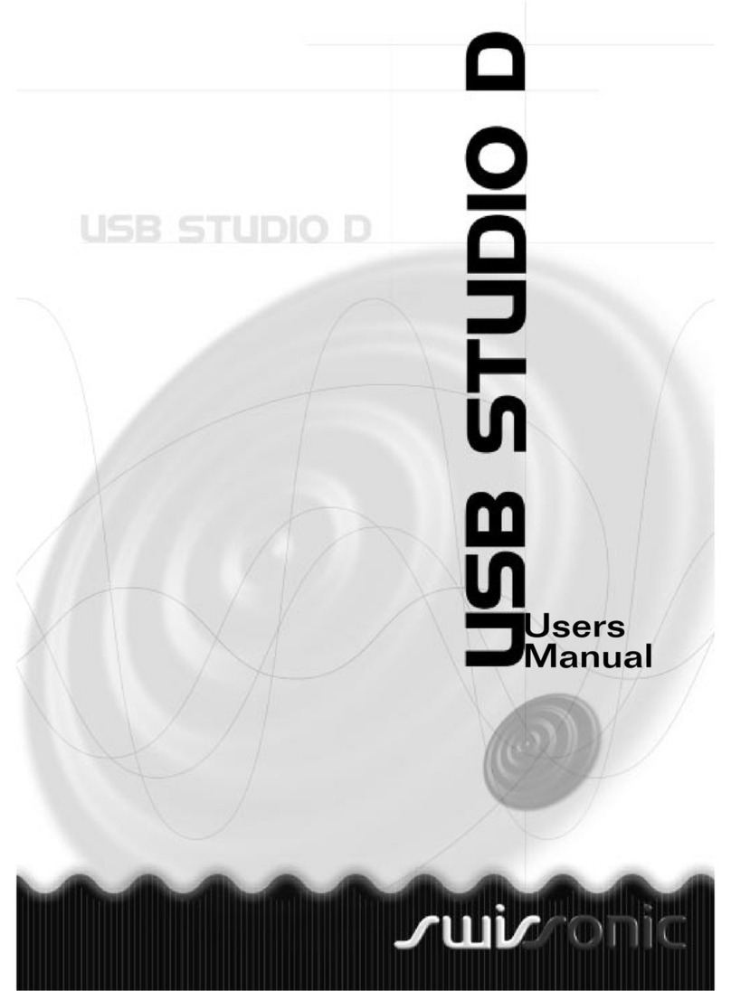 swissonic USB Studio D user manual