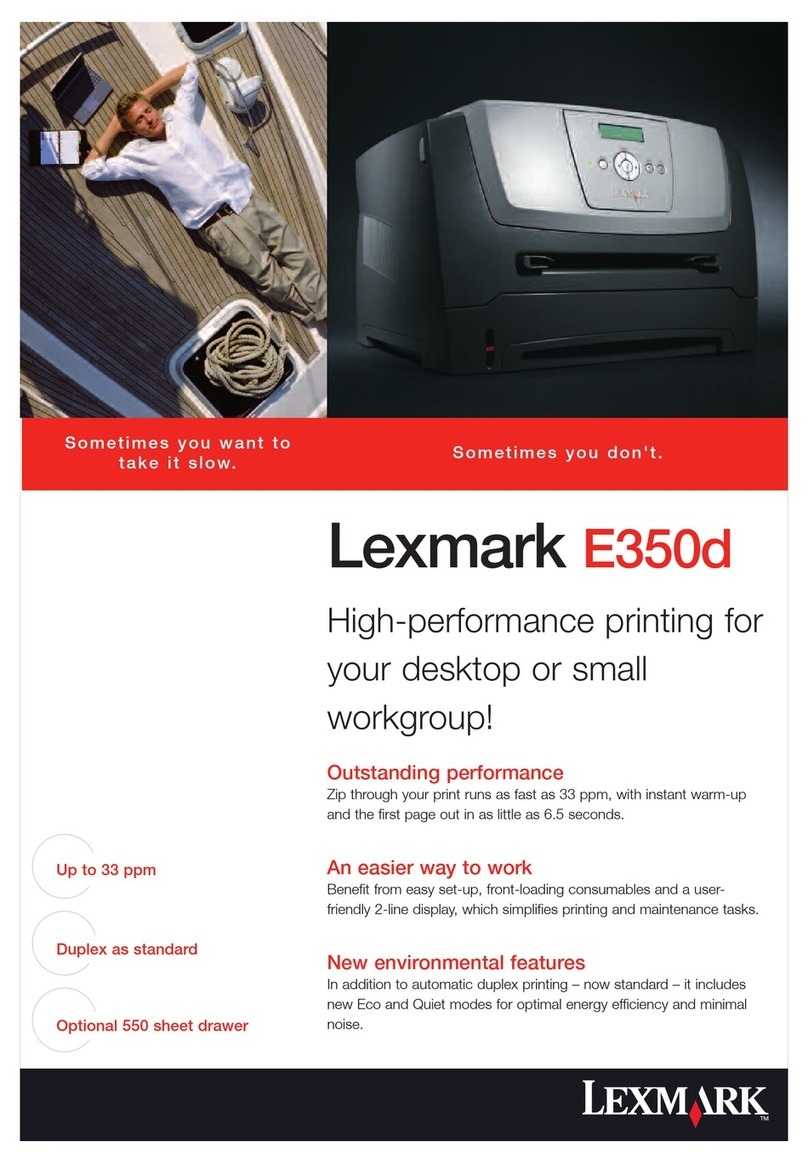 Lexmark E350d User manual Lexmark E350d User manual