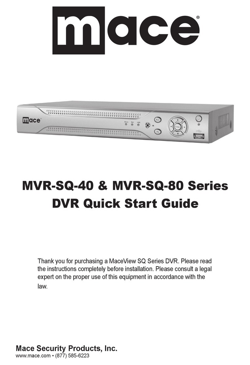 Mace MVR-SQ-40 Series quick start guide