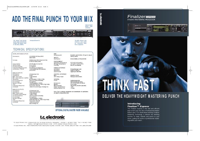 TC Electronic Finalizer Express User manual