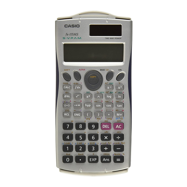 Casio fx-100MS User manual Casio fx-100MS User manual