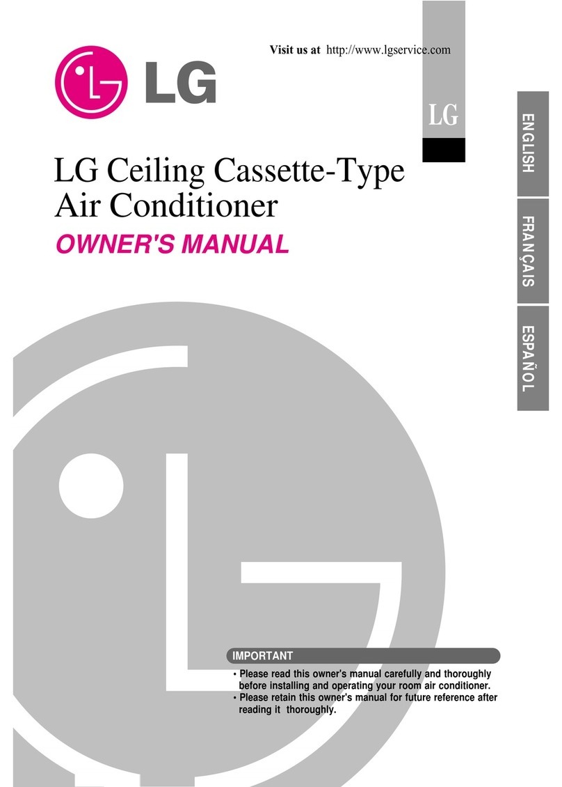 LG Ceiling Cassette-Type Air Conditioner User manual