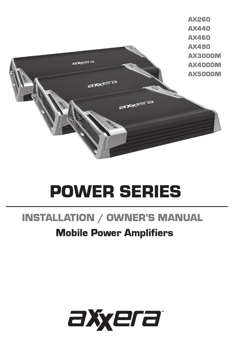 Axxera AX260 Operating instructions