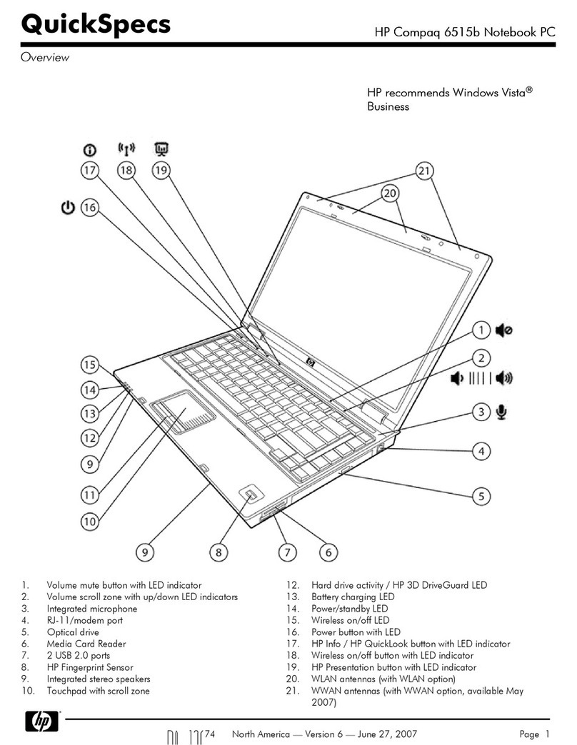 HP Compaq 6515b User instructions HP Compaq 6515b User instructions