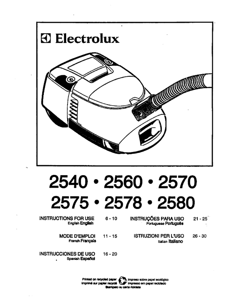 Electrolux 2540 User manual