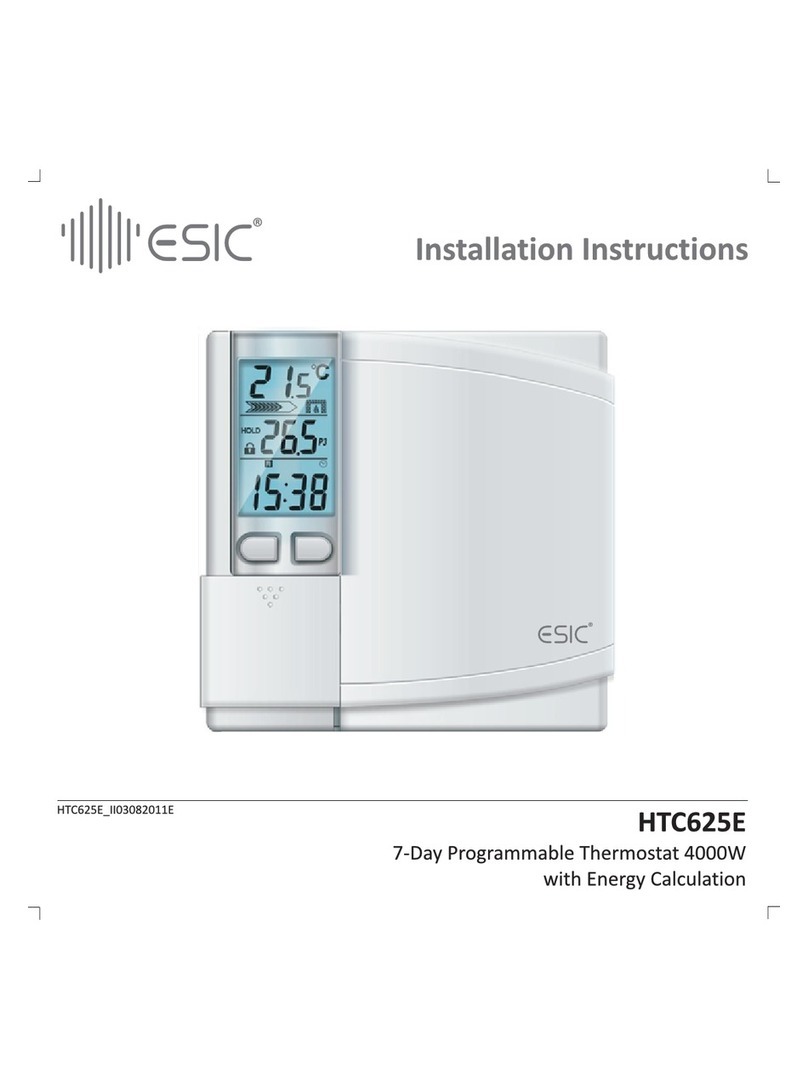 Esic HTC625E installation instructions