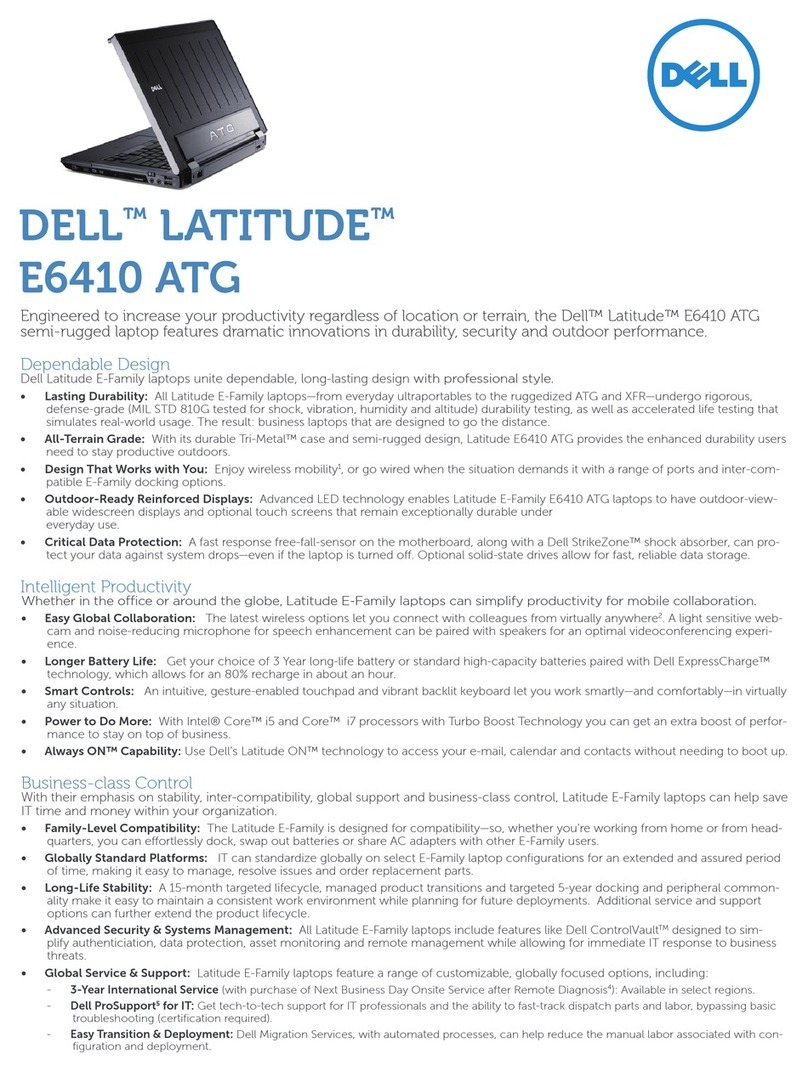 Dell Latitude E6410 ATG Specifications