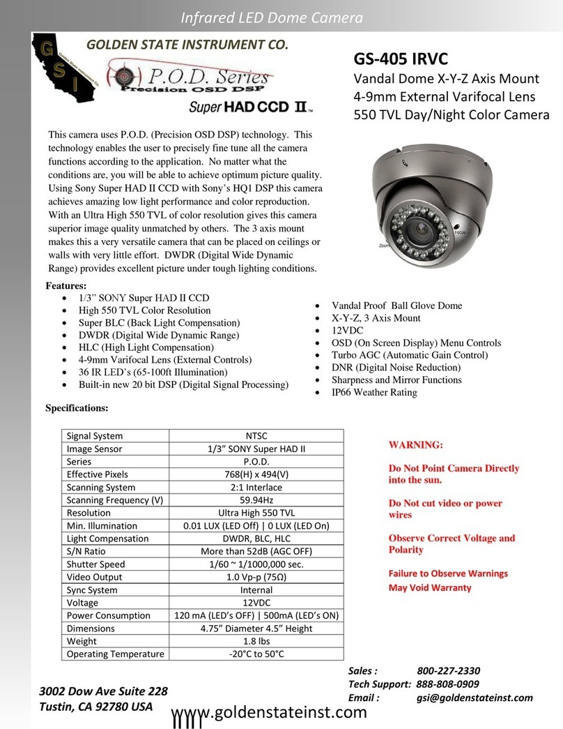 GSi GS-405 IRVC Specifications