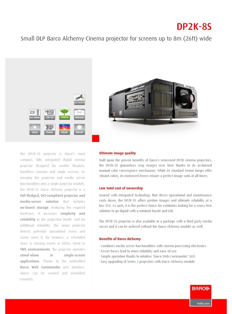 Barco DP2K­8S User manual