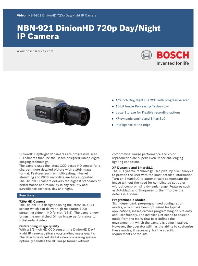 Bosch DinionHD NBN-921 Specifications