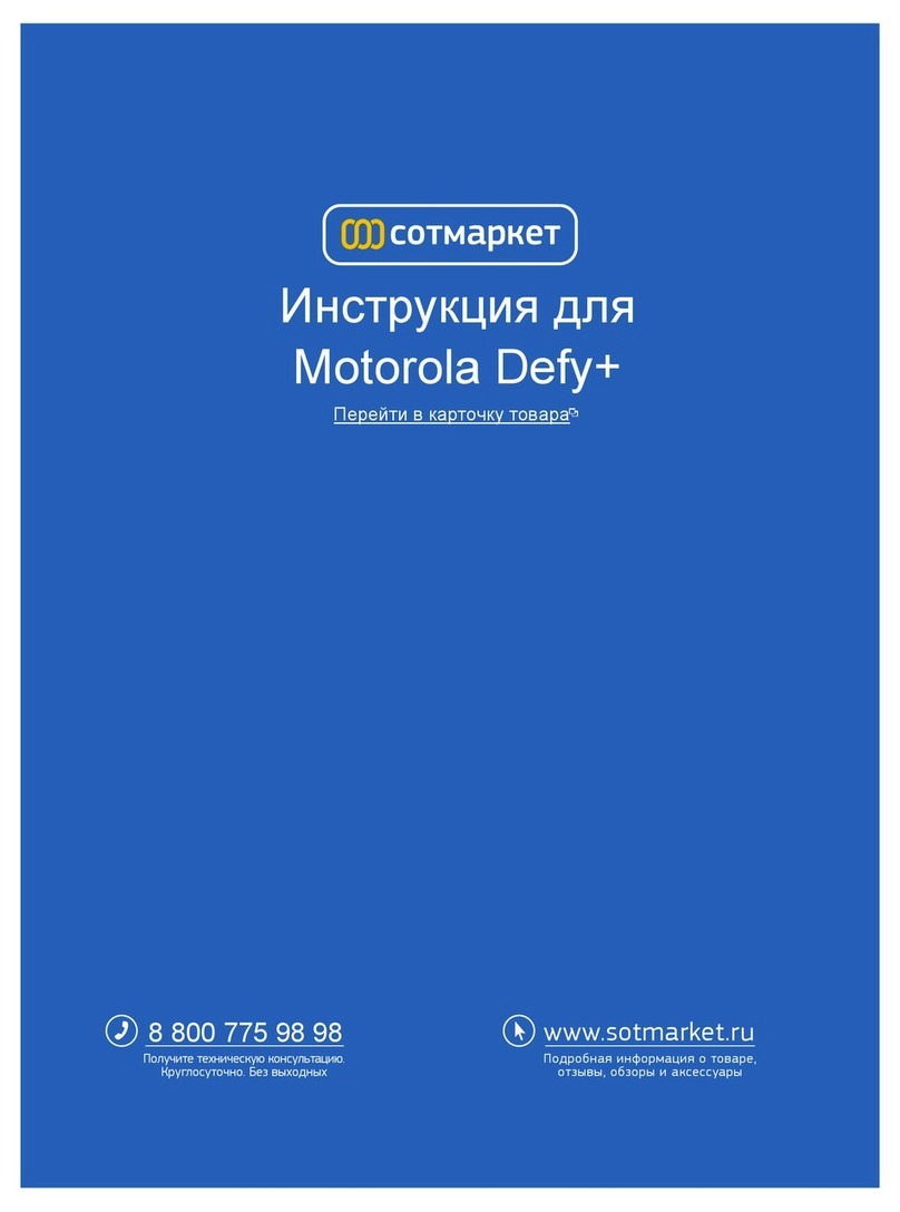 Motorola Defy+ User manual