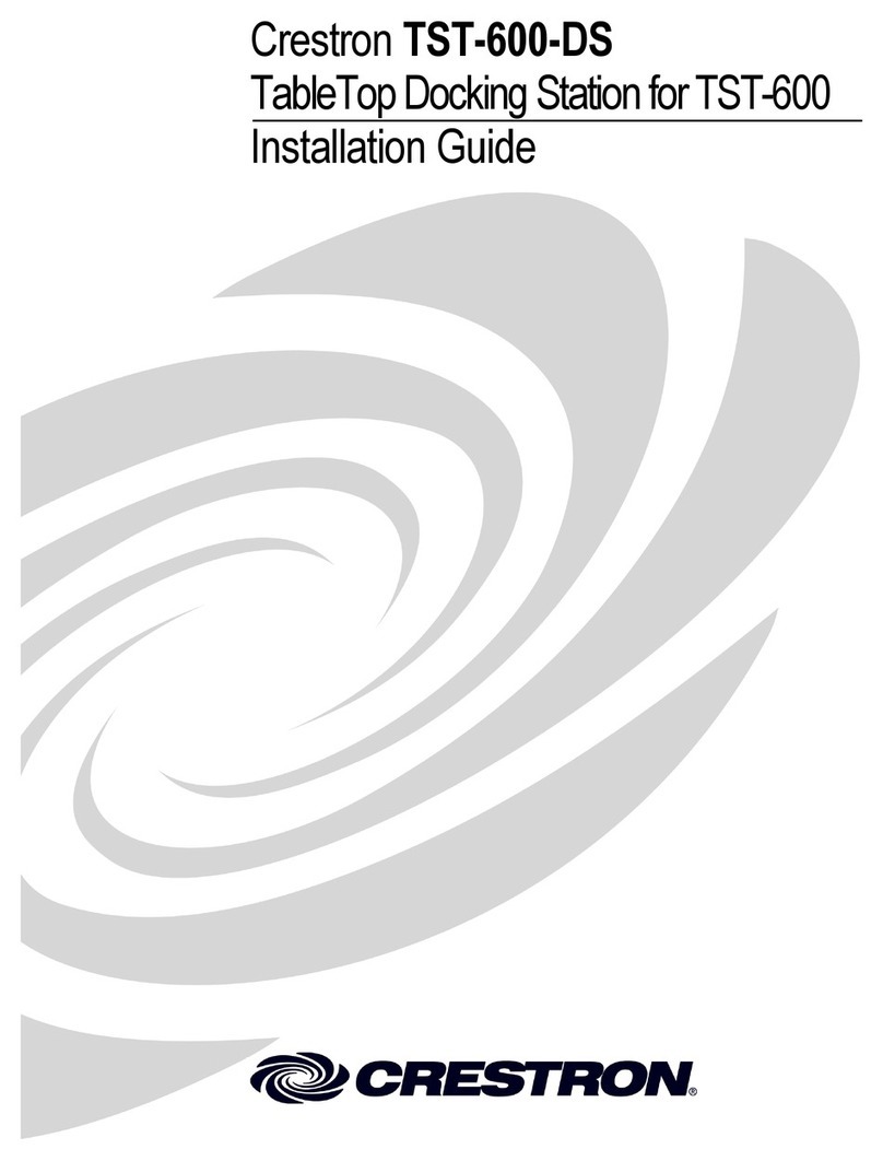 Crestron TST-600-DS installation guide