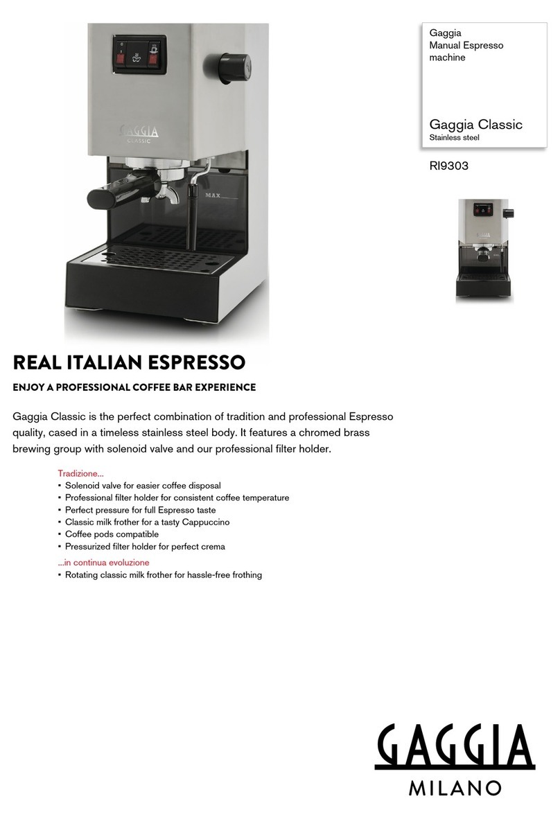 Gaggia Gaggia Classic RI9303 manual