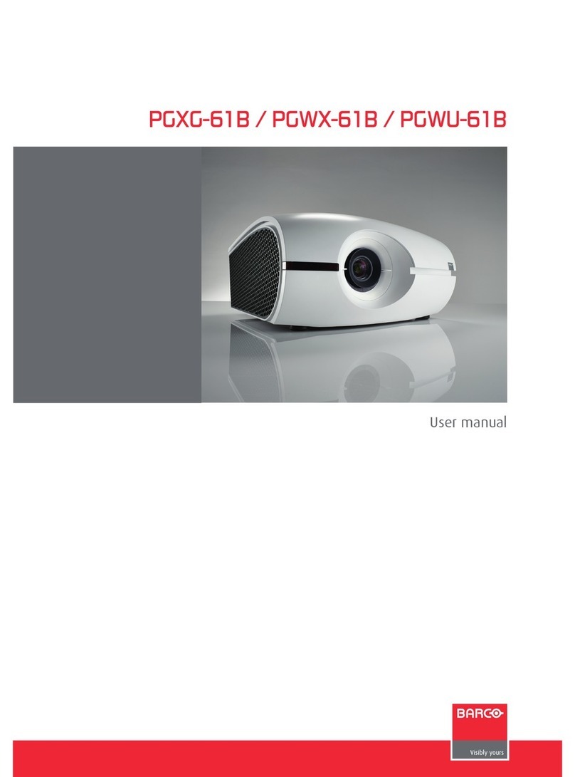 Barco PGXG-61B User manual