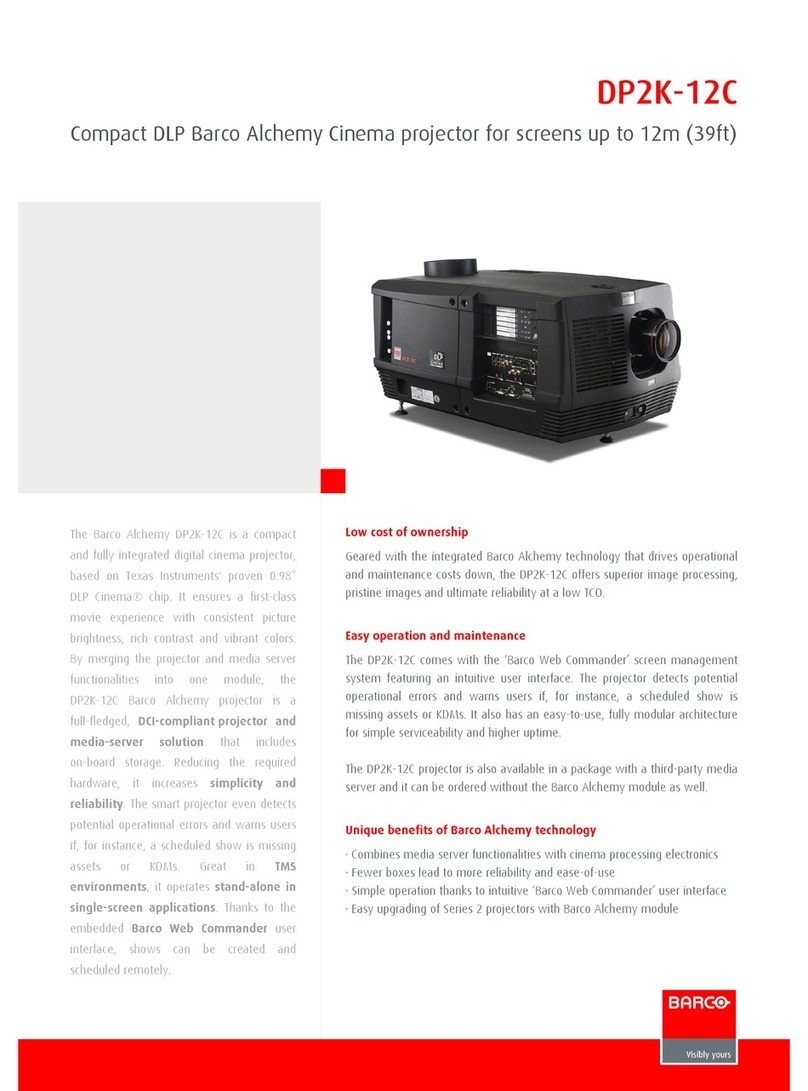 Barco DP2K-12C User manual