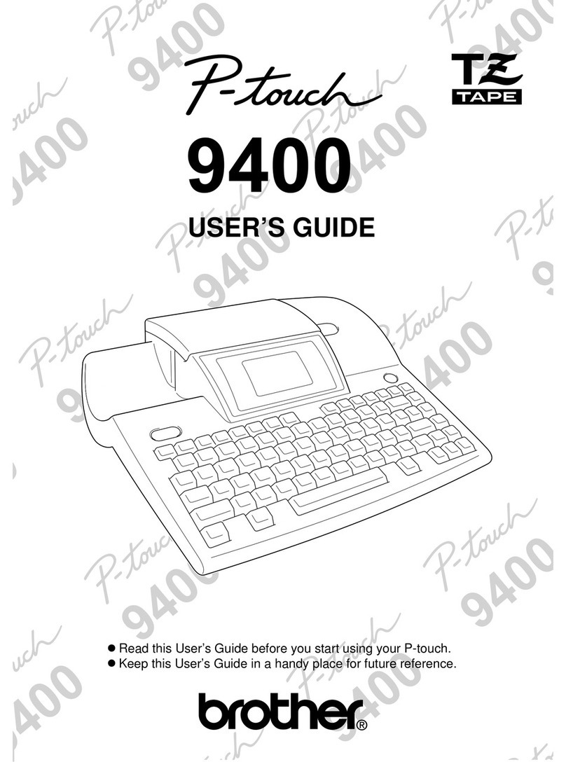 Brother P-touch 9400 user guide