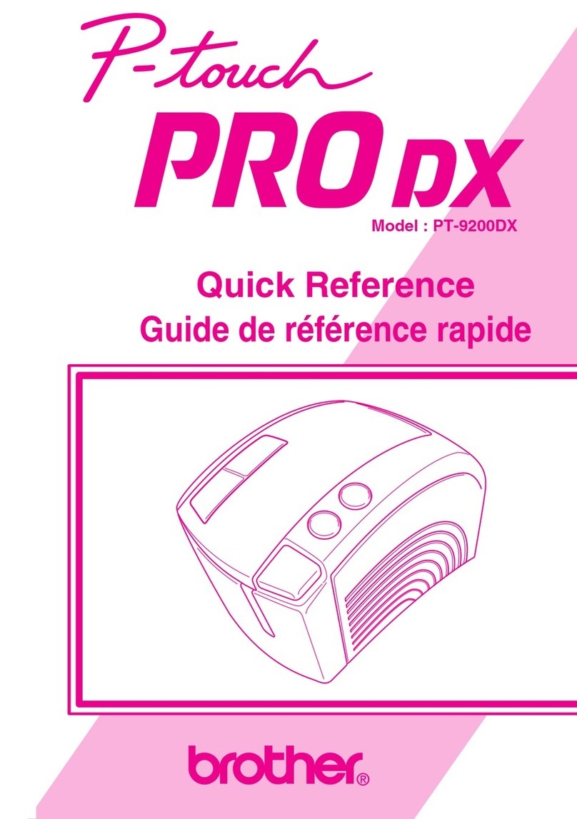 Brother P-touch PRO DX PT-9200DX User manual