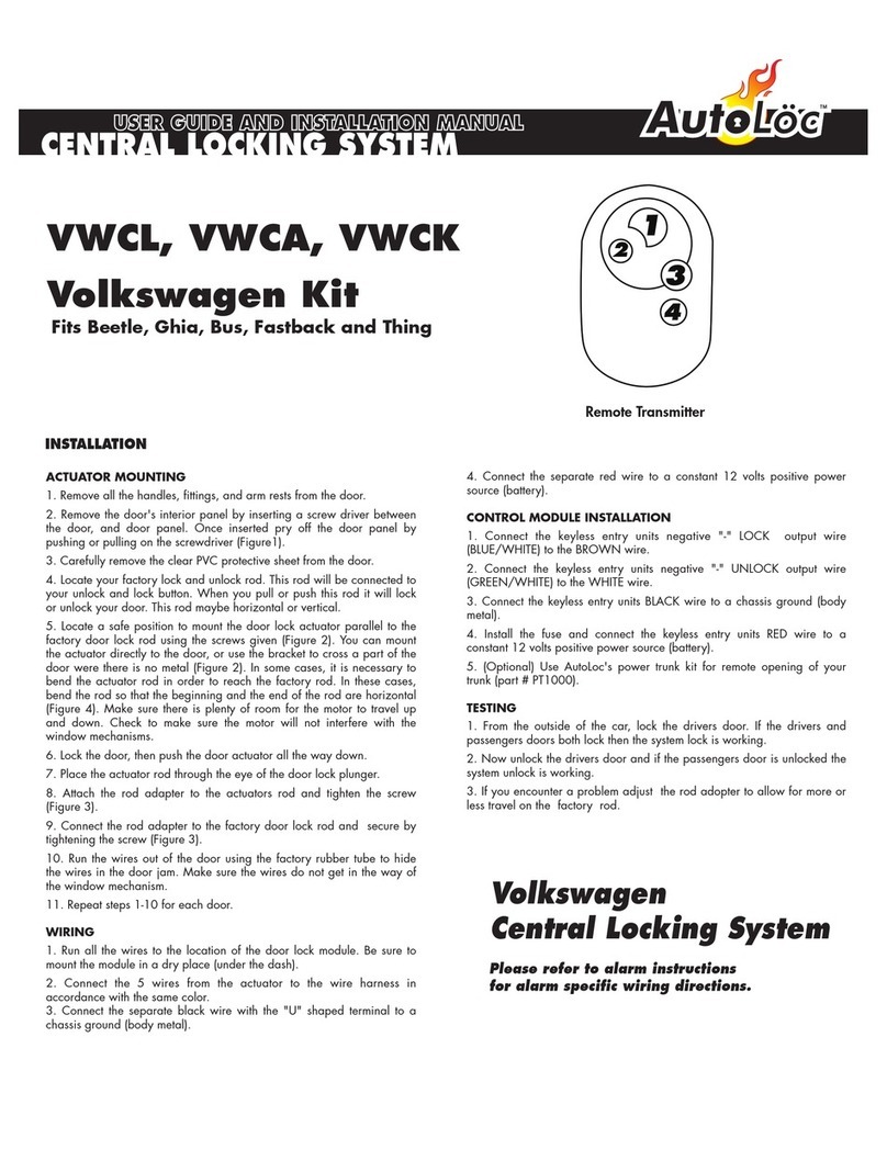 AutoLoc VWCL User guide and installation manual