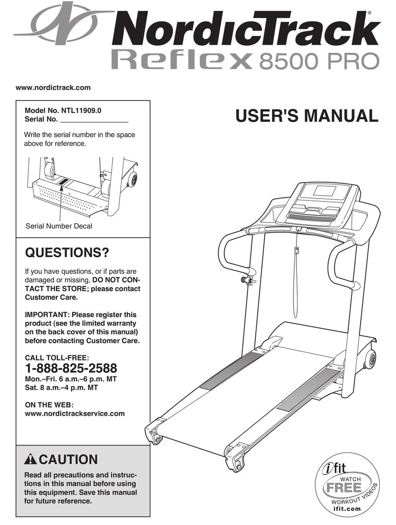 NordicTrack ProReflex user manual