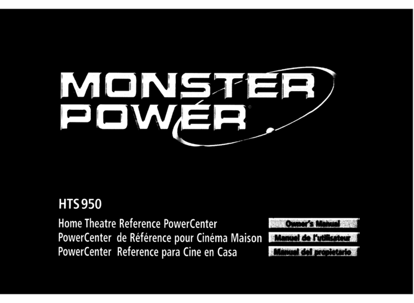 Monster Power HTS 950 owner's manual