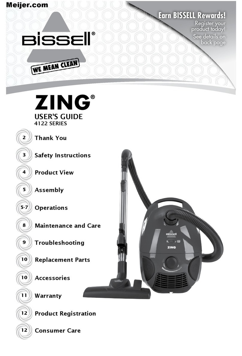 Bissell Zing 4122 series user guide