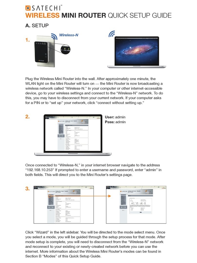 Satechi Wireless Mini Router Quick setup guide