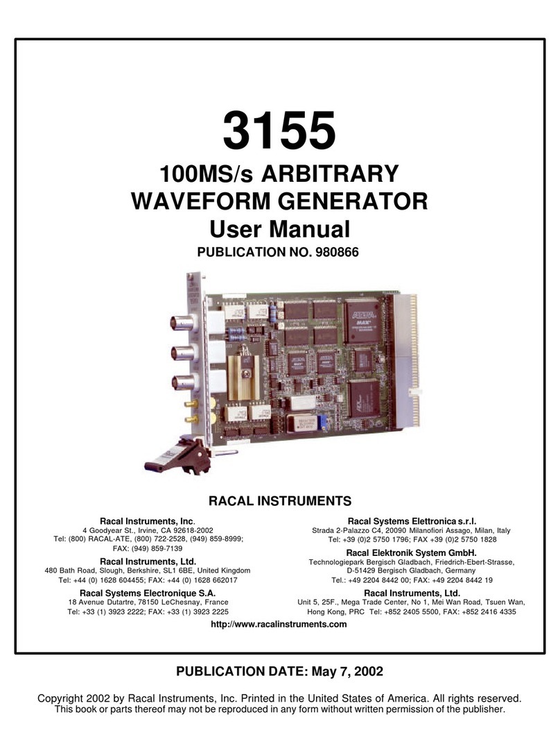 Racal Instruments 3155 user manual