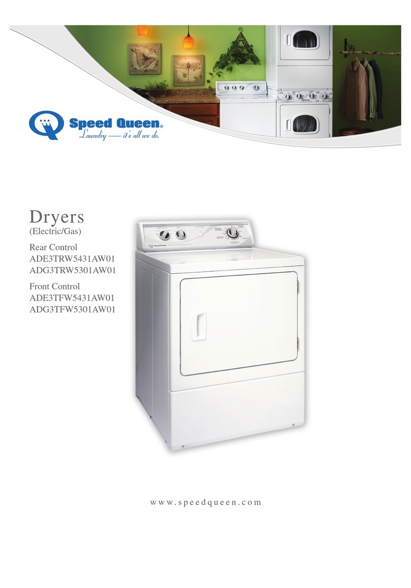 Speed Queen ADE3TRW5431AW01 User manual