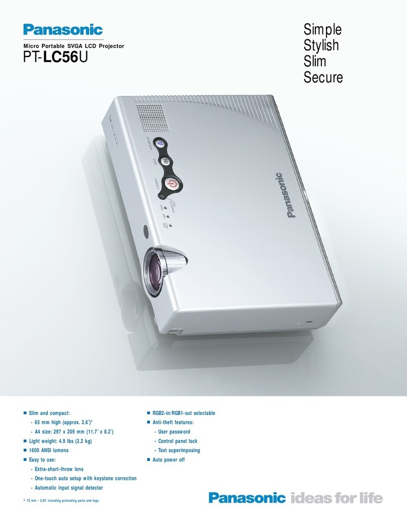 Panasonic PTLC56U - LCD PROJECTOR Specifications