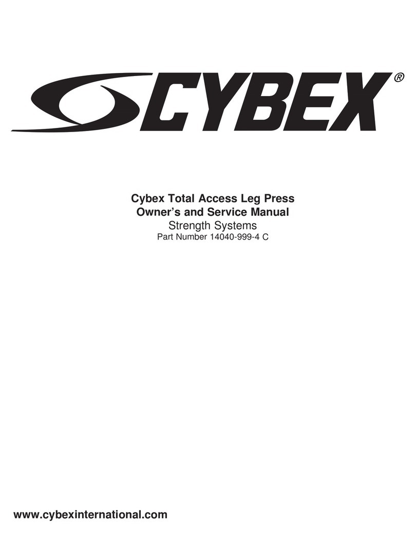CYBEX Total Access Leg Press Owner's and service manual