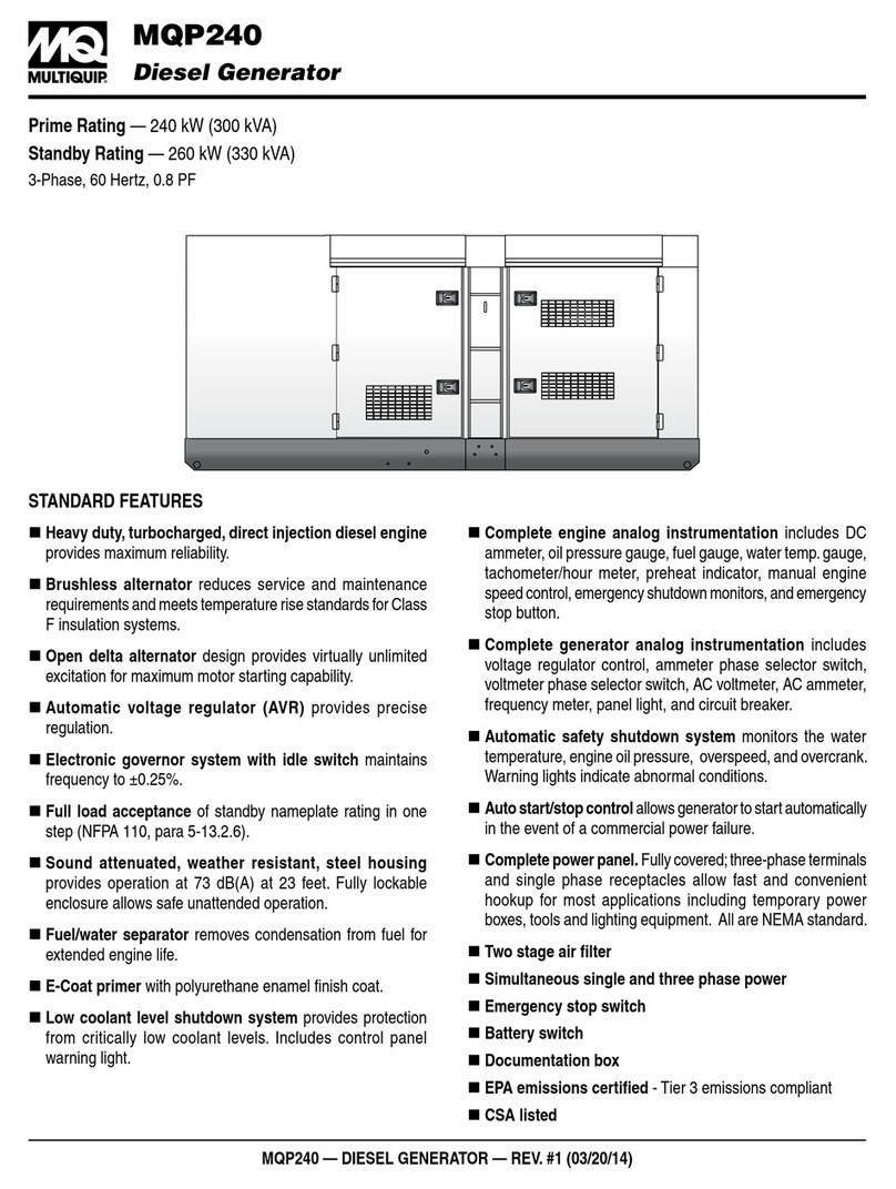 MULTIQUIP MQP240 User manual