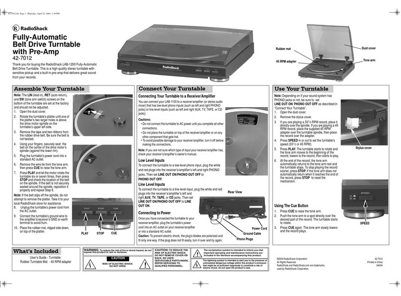 Radio Shack LAB-1200 Specifications