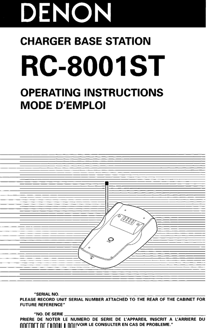 Denon RC-8001ST operating instructions