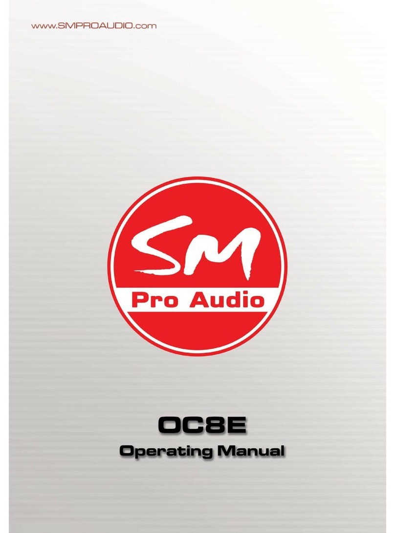 SM Pro Audio OC8E operating manual