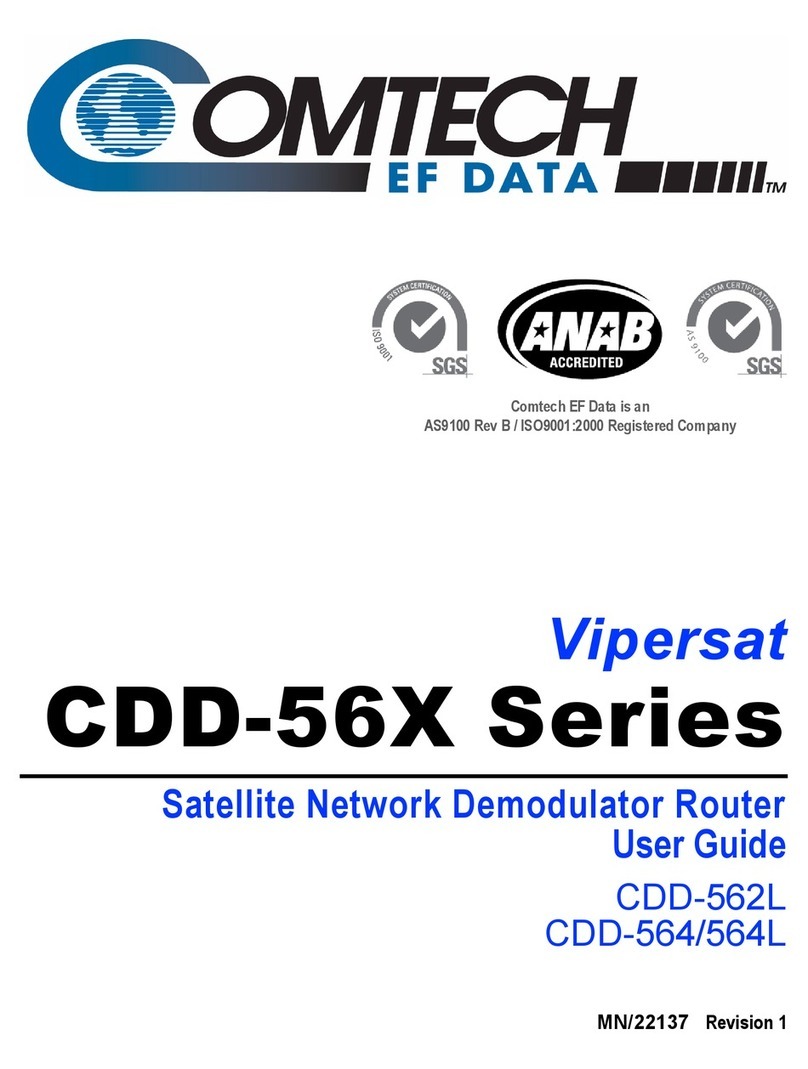 Comtech EF Data Vipersat CDD-562L User manual