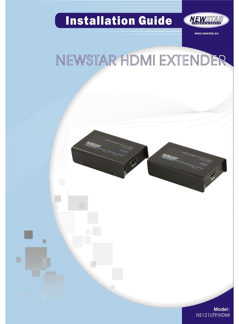 New Star NS121UTP/HDMI installation guide New Star NS121UTP/HDMI installation guide