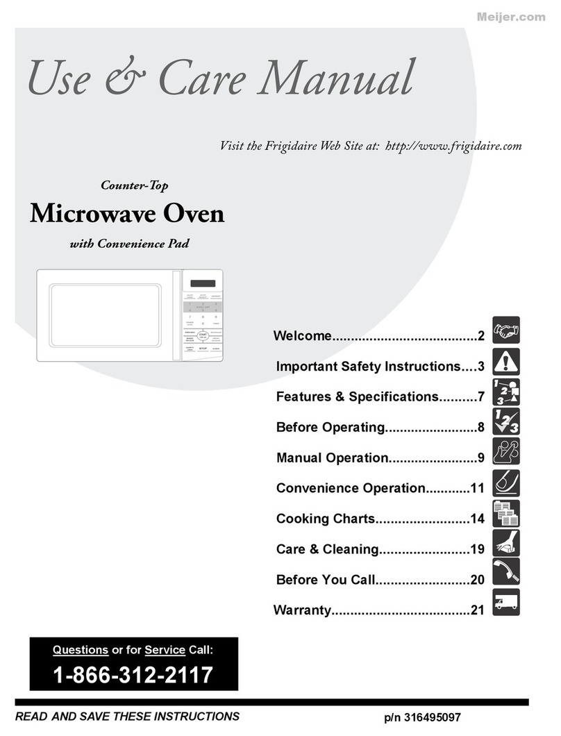 Electrolux Counter-Top Microwave Oven User manual