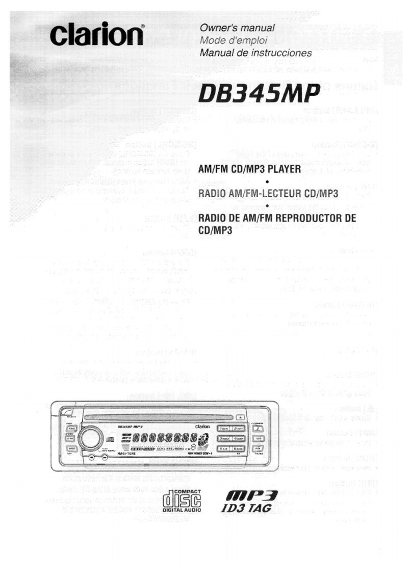 Clarion DB345MP User manual