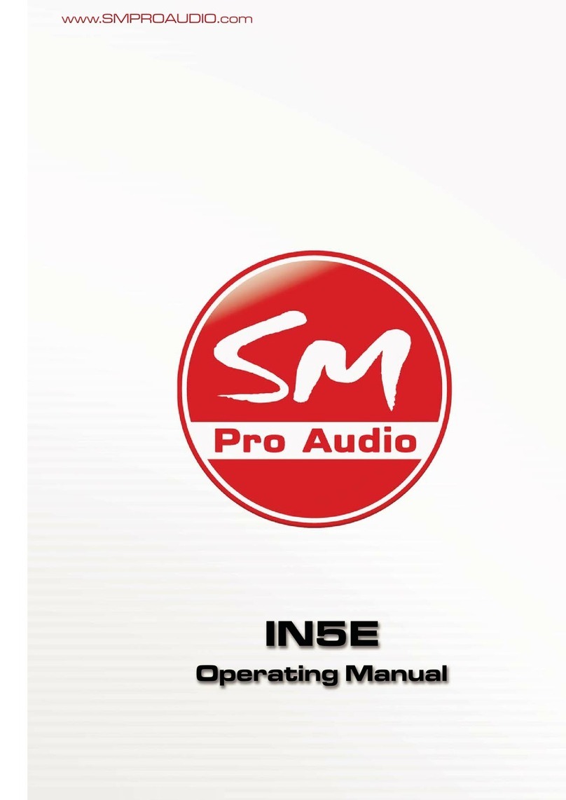 SM Pro Audio IN5E operating manual
