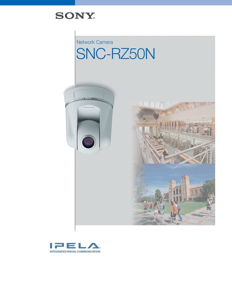 Sony IPELA SNC-RZ50N Installation and operation manual