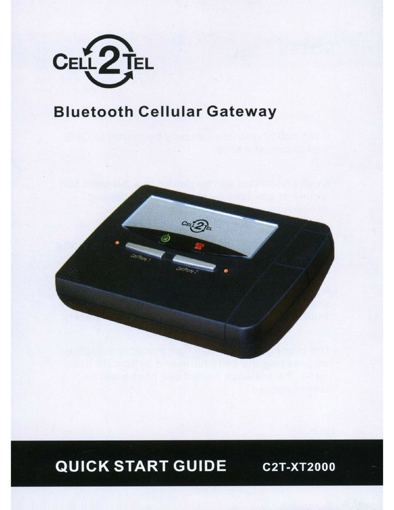 Cell2Tel C2T-XT2000 quick start guide