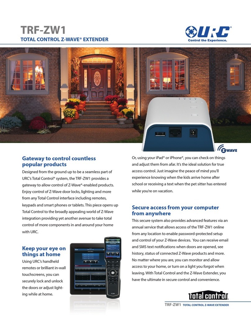 Universal Remote TRF-ZW1 Specifications