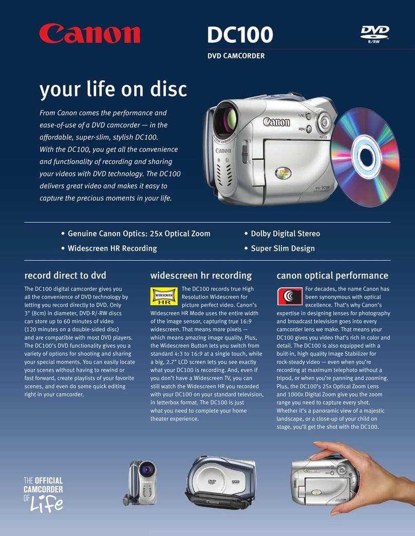 Canon DC100 - WL Remote Control User manual