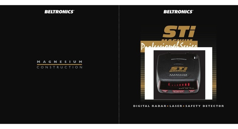 Beltronics STi Magnum Professional Series Quick reference guide