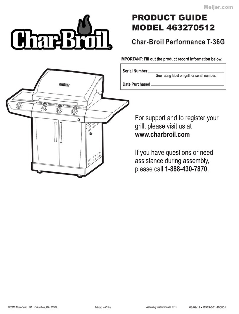 Char-Broil 463270512 Product guide