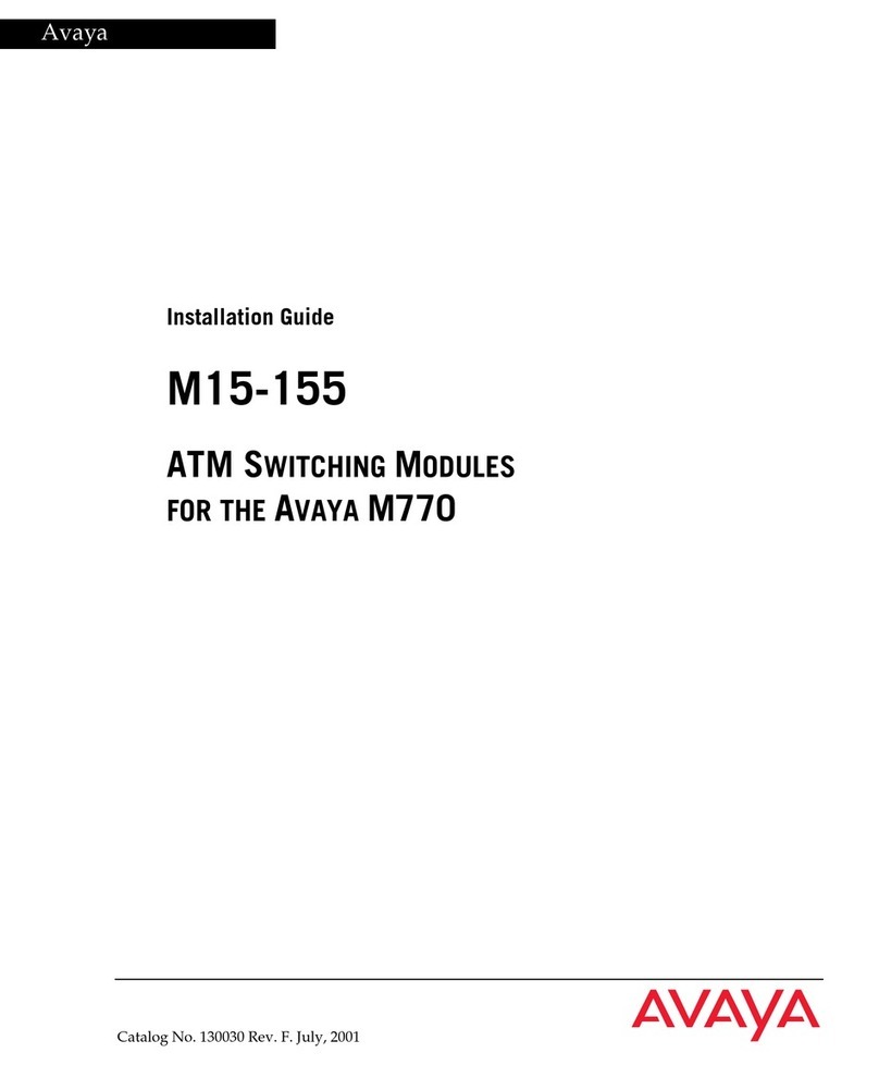 Avaya M15-155 User manual