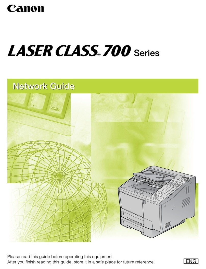 Canon Laser Class 700 Series Installation and maintenance instructions