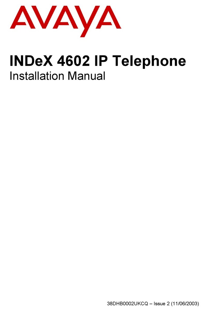 Avaya INDEX 4602 User manual
