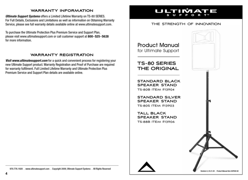 Ultimate Support TS-80B product manual