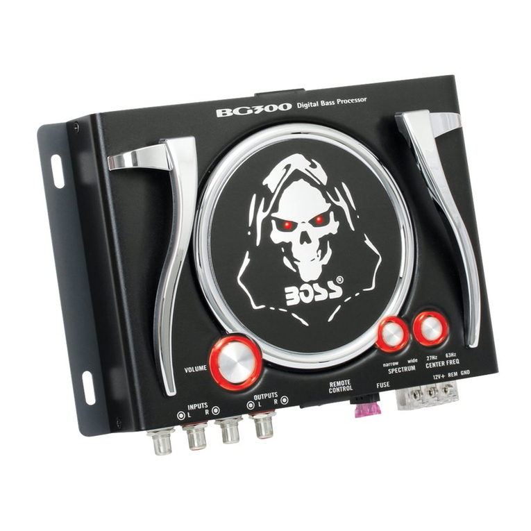 Boss Audio Systems Bass Generator BG300 User manual Boss Audio Systems Bass Generator BG300 User manual